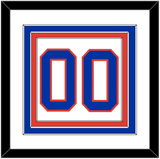 New York Number (Back) - Home White (1984-1995) - Triple Mat 1