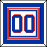 New York Number (Back) - Home White (1984-1995) - Triple Mat 2