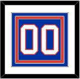 New York Number (Back) - Road Blue (1984-1995) - Triple Mat 1