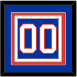 New York Number (Back) - Road Blue (1984-1995) - Triple Mat 2