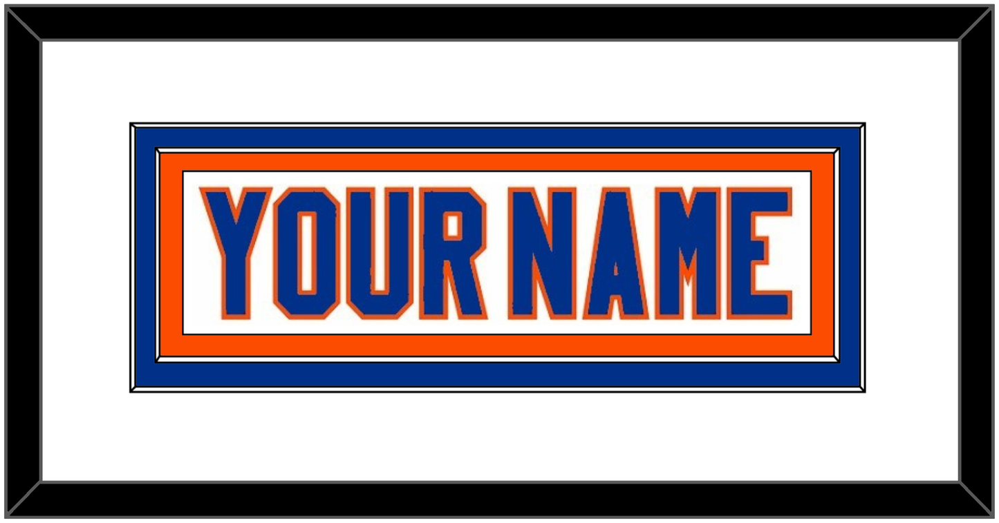 New York Nameplate - Road White - Signature Tier 1