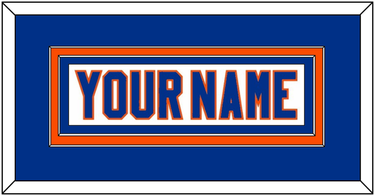 New York Nameplate - Road White - Signature Tier 2