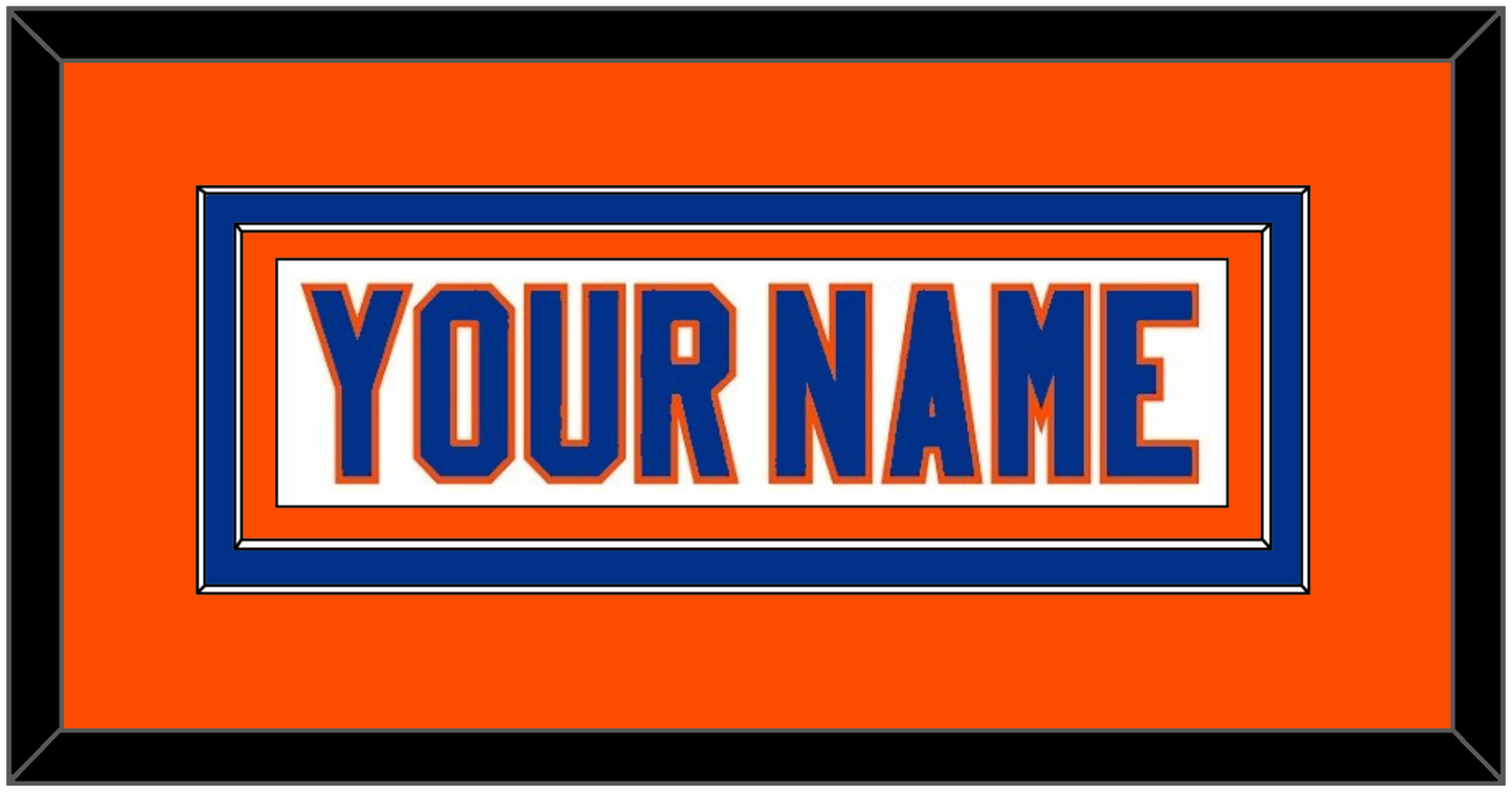 New York Nameplate - Road White - Signature Tier 3