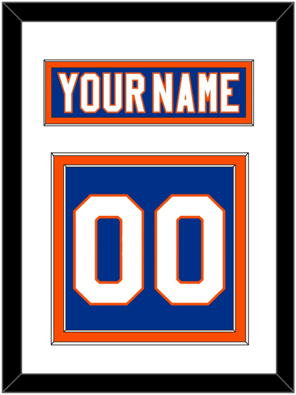 New York Nameplate & Number (Back) - Home Blue - Signature Tier 1