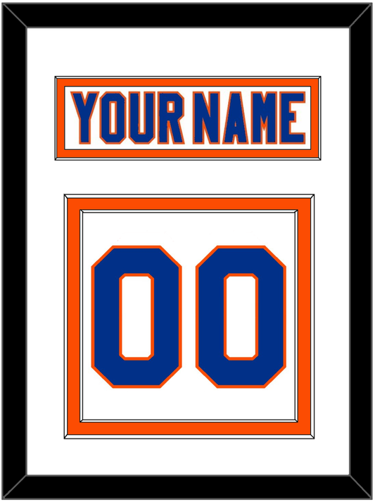 New York Nameplate & Number (Back) - Road White - Signature Tier 2