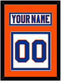 New York Nameplate & Number (Back) - Road White - Double Mat 4