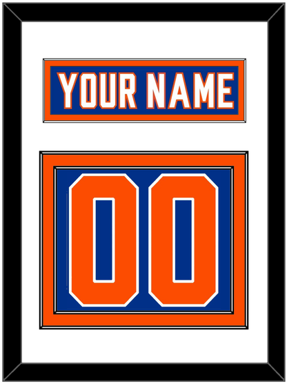 New York Nameplate & Number (Back) - Alternate Blue - Signature Tier 1