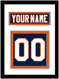 New York Nameplate & Number (Back) - Home Blue (2007-2010) - Double Mat 1