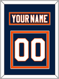 New York Nameplate & Number (Back) - Home Blue (2007-2010) - Double Mat 2