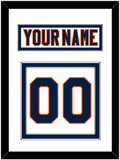 New York Nameplate & Number (Back) - Road White (2007-2010) - Double Mat 1