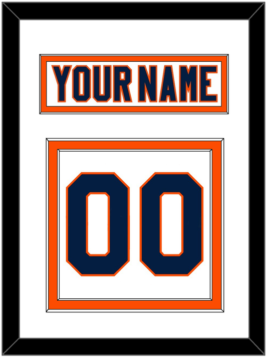 New York Nameplate & Number (Back) - Road White (2007-2010) - Signature Tier 2