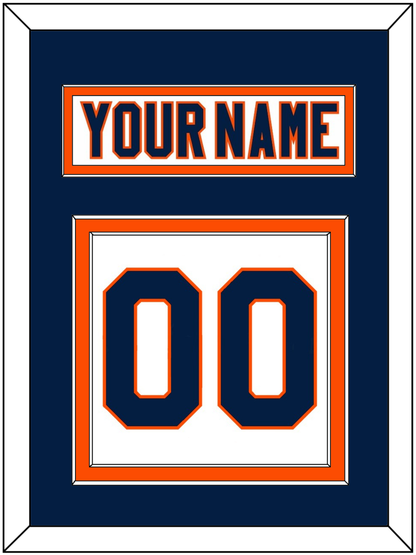 New York Nameplate & Number (Back) - Road White (2007-2010) - Signature Tier 3