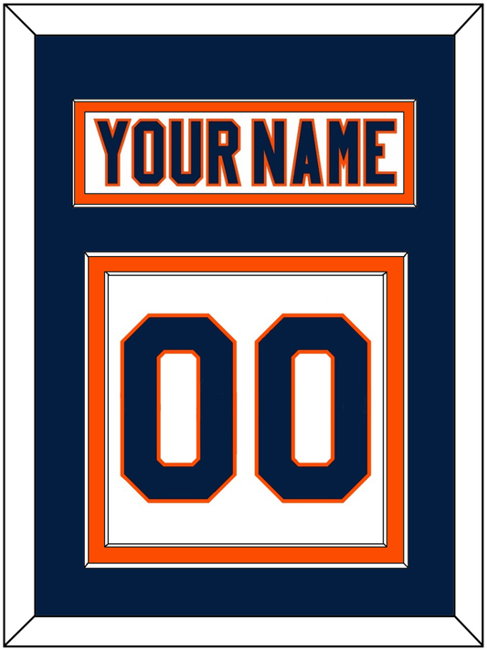 New York Nameplate & Number (Back) - Road White (2007-2010) - Signature Tier 3