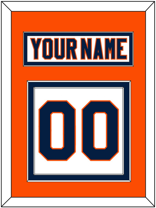 New York Nameplate & Number (Back) - Road White (2007-2010) - Signature Tier 4