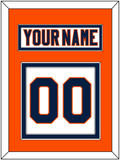 New York Nameplate & Number (Back) - Road White (2007-2010) - Double Mat 4