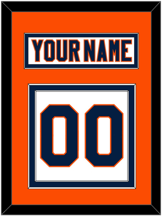 New York Nameplate & Number (Back) - Road White (2007-2010) - Signature Tier 4