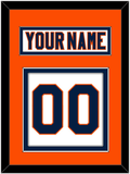 New York Nameplate & Number (Back) - Road White (2007-2010) - Double Mat 4