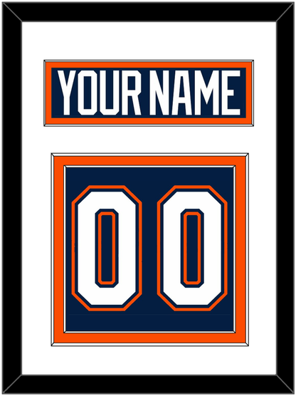 New York Nameplate & Number (Back) - Road/Home Blue (1998-2007) - Signature Tier 1