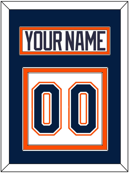 New York Nameplate & Number (Back) - Home/Road White (1998-2007) - Signature Tier 2