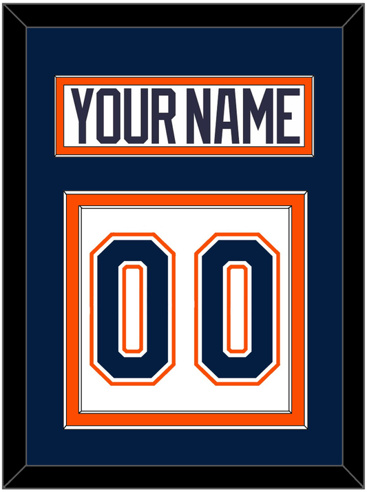 New York Nameplate & Number (Back) - Home/Road White (1998-2007) - Signature Tier 2