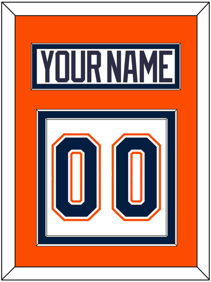 New York Nameplate & Number (Back) - Home/Road White (1998-2007) - Signature Tier 3