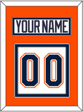 New York Nameplate & Number (Back) - Home/Road White (1998-2007) - Double Mat 3