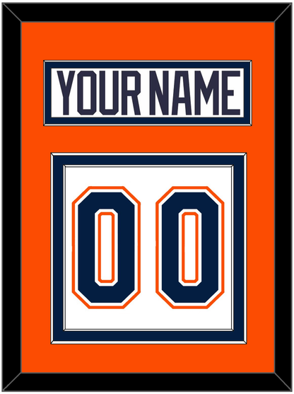 New York Nameplate & Number (Back) - Home/Road White (1998-2007) - Signature Tier 3