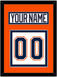 New York Nameplate & Number (Back) - Home/Road White (1998-2007) - Double Mat 3