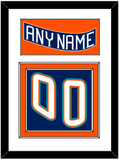 New York Nameplate & Number (Back) - Road Blue (1995-1998) - Double Mat 1