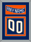 New York Nameplate & Number (Back) - Road Blue (1995-1998) - Double Mat 2