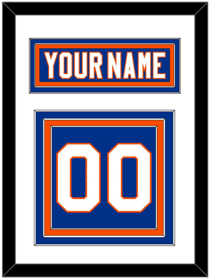 New York Nameplate & Number (Back) - Home Blue - Premier Tier 1