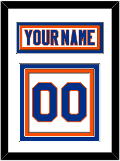 New York Nameplate & Number (Back) - Road White - Premier Tier 1