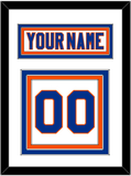 New York Nameplate & Number (Back) - Road White - Triple Mat 1