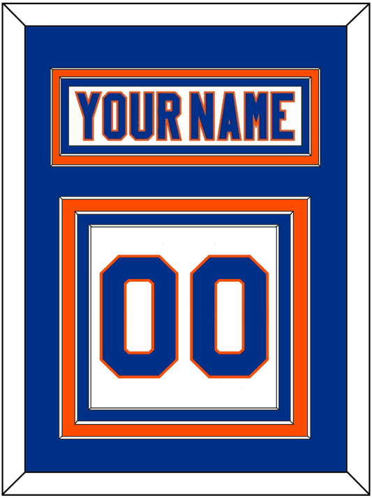 New York Nameplate & Number (Back) - Road White - Premier Tier 2