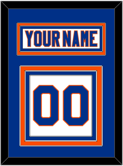 New York Nameplate & Number (Back) - Road White - Premier Tier 2
