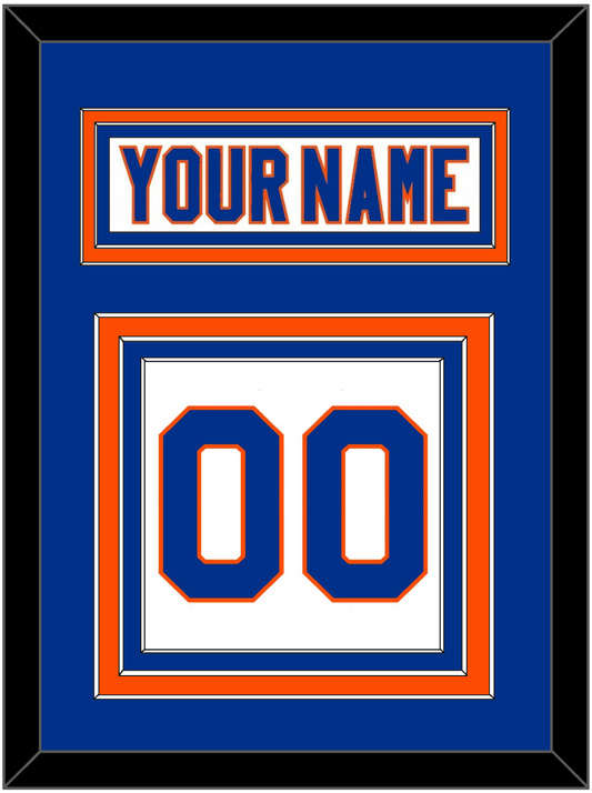 New York Nameplate & Number (Back) - Road White - Premier Tier 2