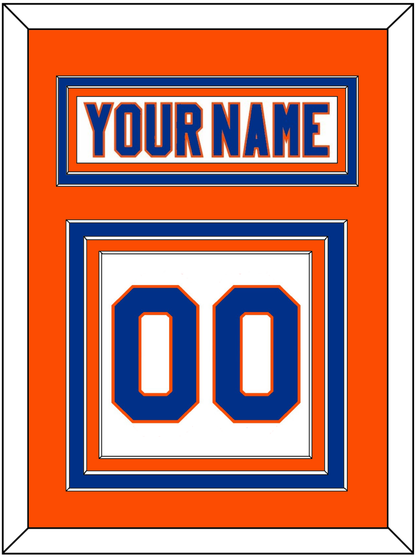 New York Nameplate & Number (Back) - Road White - Premier Tier 3