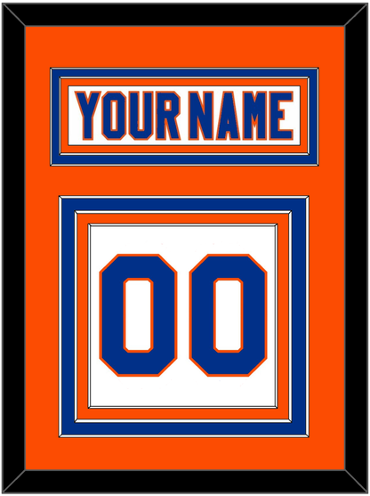 New York Nameplate & Number (Back) - Road White - Premier Tier 3