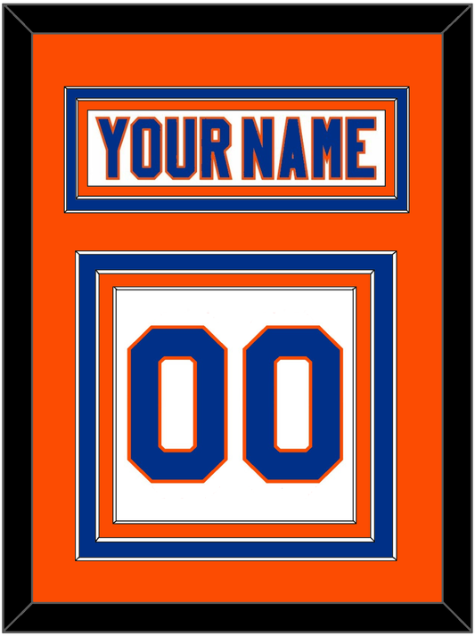 New York Nameplate & Number (Back) - Road White - Premier Tier 3