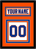 New York Nameplate & Number (Back) - Road White - Triple Mat 3