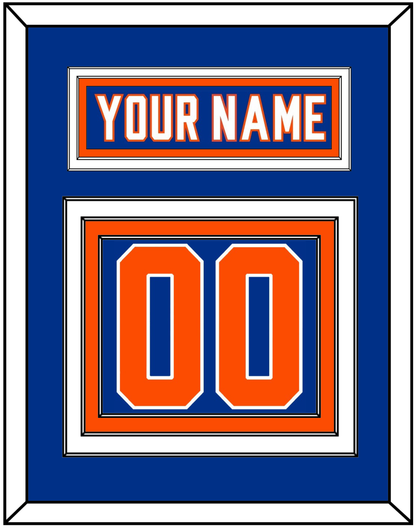 New York Nameplate & Number (Back) - Alternate Blue - Premier Tier 2