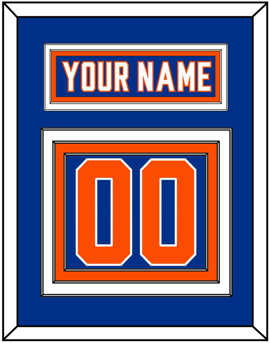 New York Nameplate & Number (Back) - Alternate Blue - Premier Tier 2