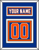 New York Nameplate & Number (Back) - Alternate Blue - Triple Mat 2