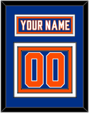 New York Nameplate & Number (Back) - Alternate Blue - Triple Mat 2