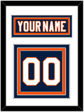 New York Nameplate & Number (Back) - Home Blue (2007-2010) - Triple Mat 1
