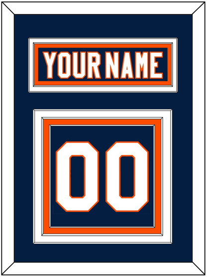 New York Nameplate & Number (Back) - Home Blue (2007-2010) - Premier Tier 2
