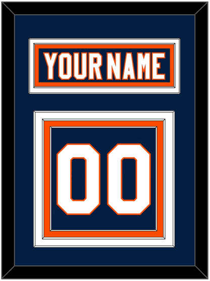 New York Nameplate & Number (Back) - Home Blue (2007-2010) - Premier Tier 2