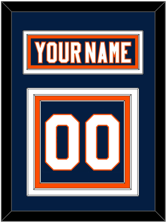 New York Nameplate & Number (Back) - Home Blue (2007-2010) - Premier Tier 2