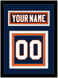 New York Nameplate & Number (Back) - Home Blue (2007-2010) - Triple Mat 2