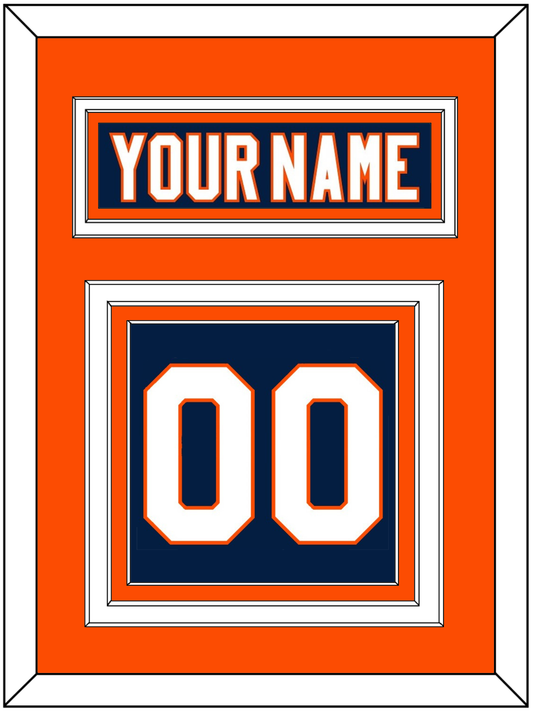 New York Nameplate & Number (Back) - Home Blue (2007-2010) - Premier Tier 3